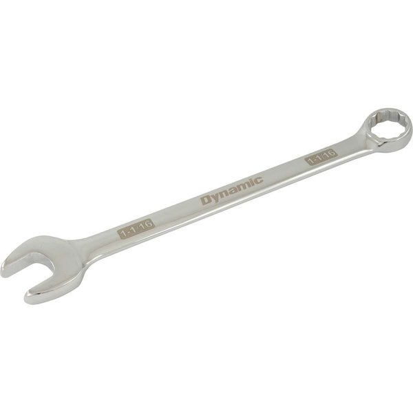 Dynamic Tools 1-1/16" 12 Point Combination Wrench, Mirror Chrome Finish D074034